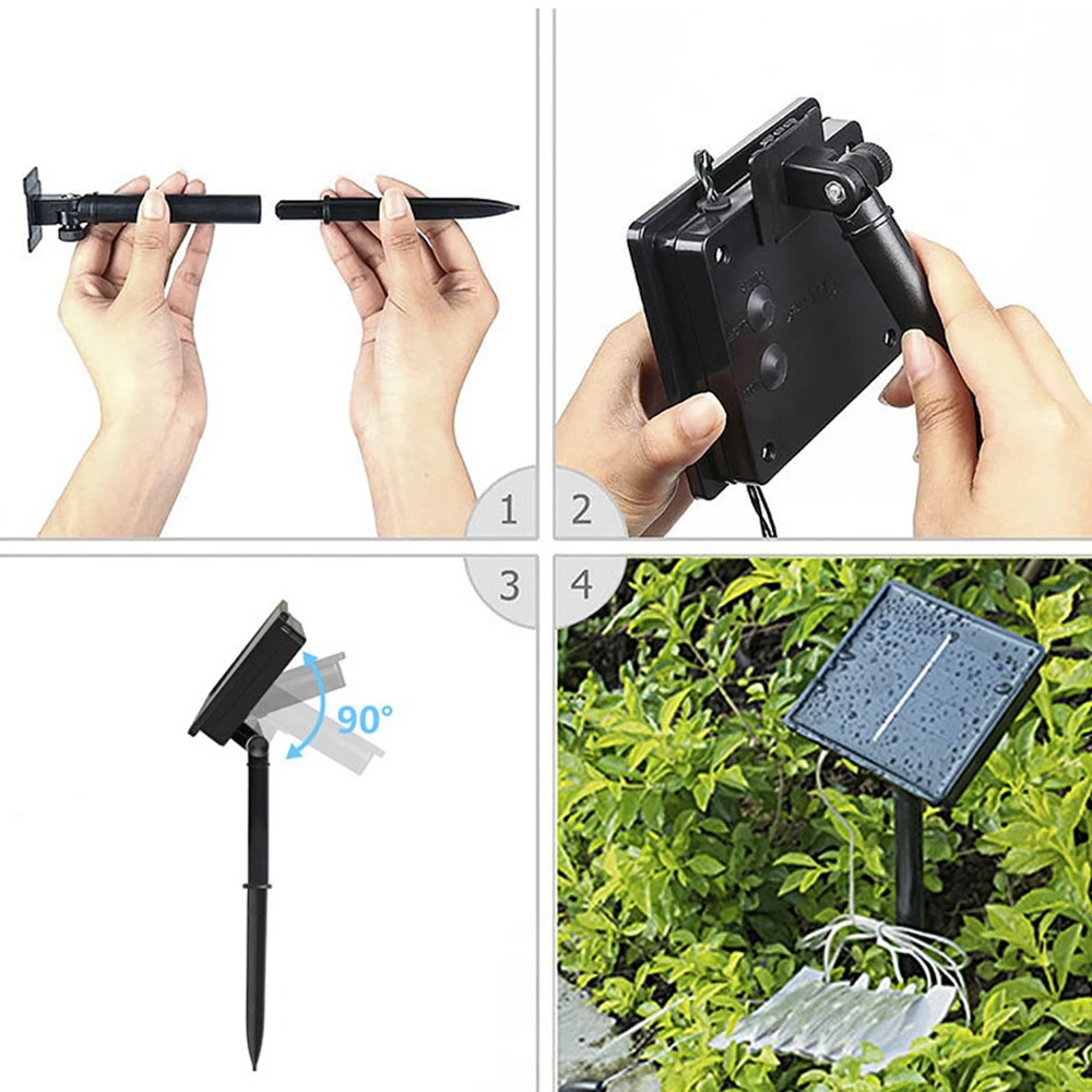 Солнечные световые светодиодные фонари фея Flash Применение для сада праздник