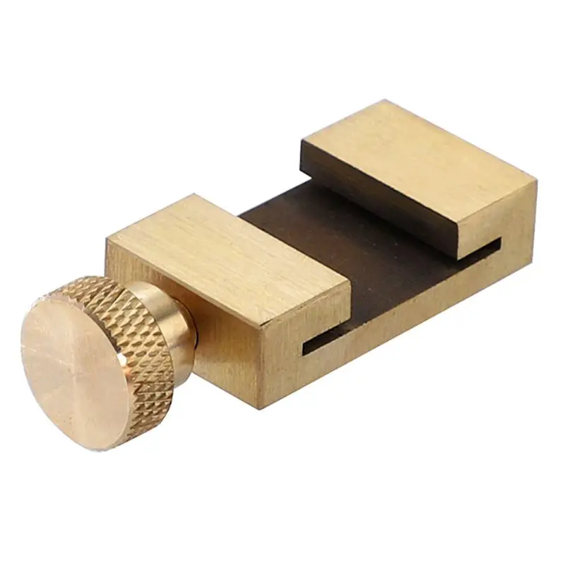 

Carpentry Positioning Block Durable Locator with Steel Ruler Woodworking Tools Corner Fixed Universal Gauge Brass Line Scriber