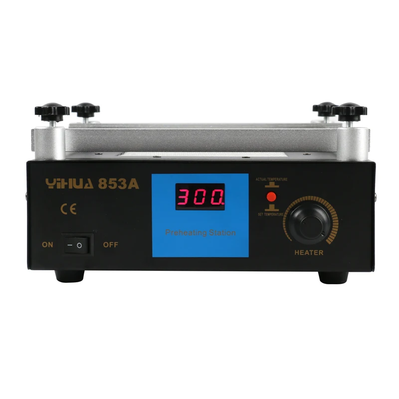 YIHUA 853A 50 Гц 220 В цифровой Подогрев паяльная станция высокой мощности ESD BGA паяльная станция PCB Распайка ИК Подогрев