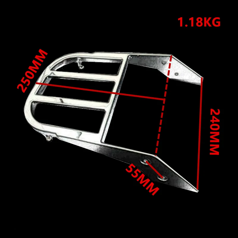 Хромированный алюминиевый багажный стеллаж для мотоцикла Yamaha V-Star 2000 2009-1100 |