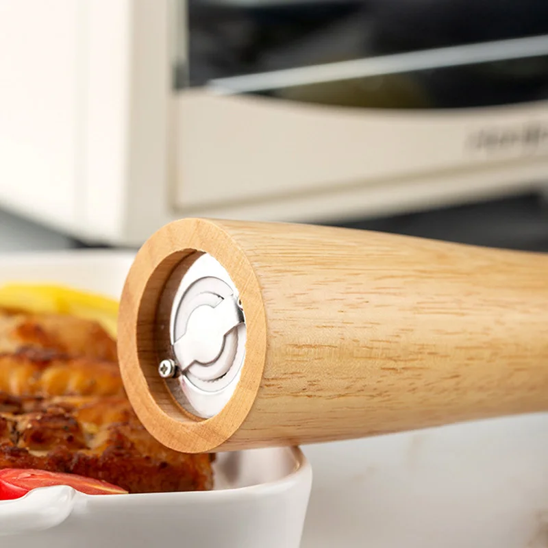 

Manual Salt Pepper Spice Mill Grinder Wood Seasoning Muller Shaker Cooking Tools Kitchen Accessories