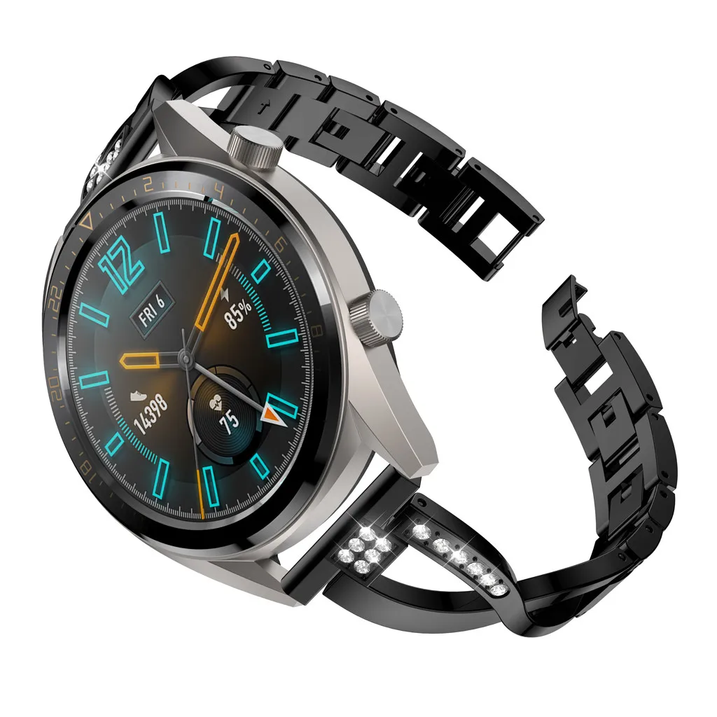 Сменный металлический Кристальный ремешок для часов наручный huawei GT наручных