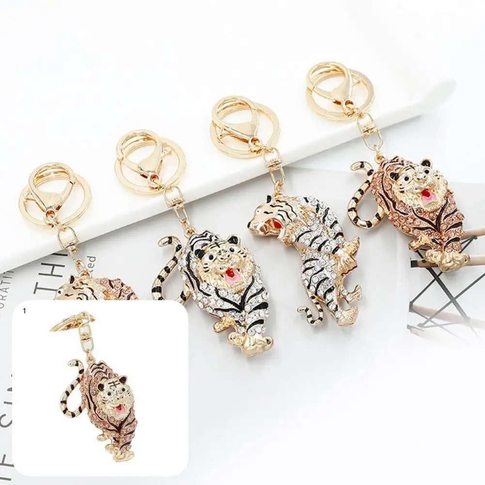 

Corrosion Resistant Alloy Rhinestone Exquisite Animal Key Chain for Outdoor