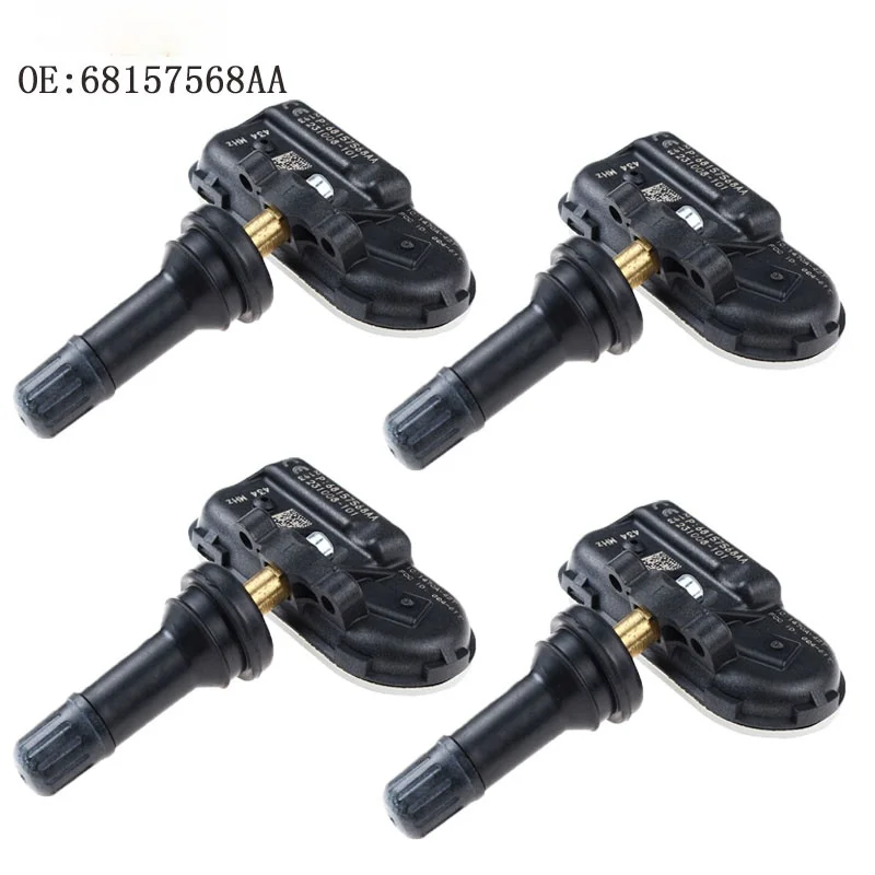 

4PCS New High Quality TPMS Sensor Tire Pressure Sensor For Jeep Ram Cherokee 68157568AA car accessories