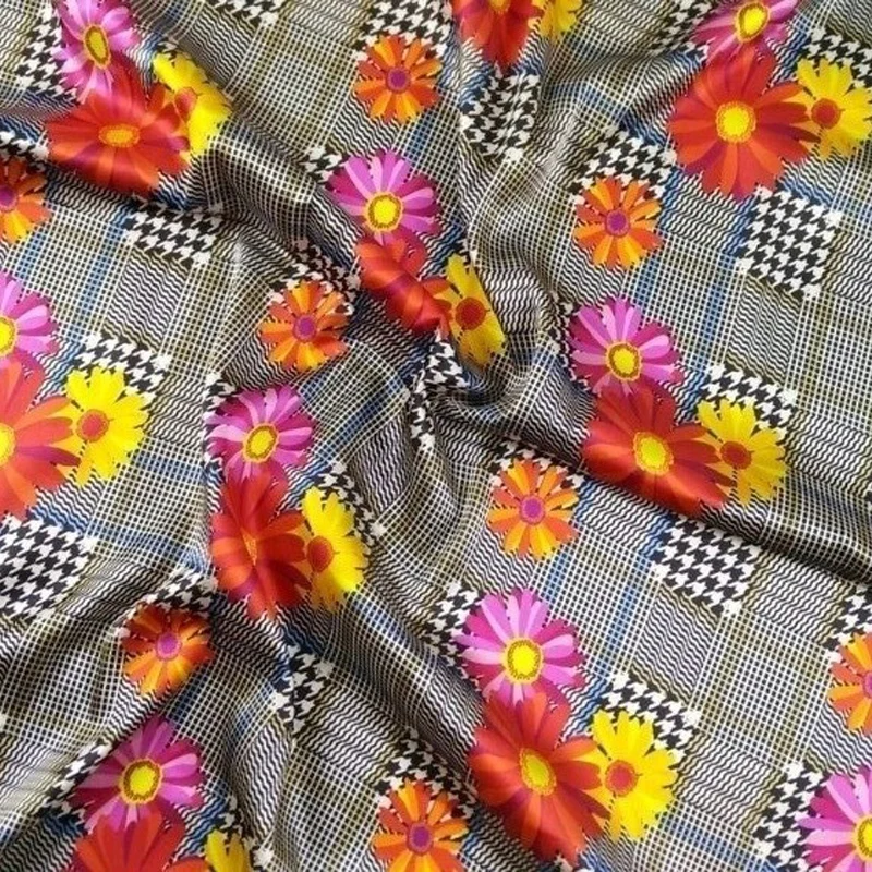 для шитья атласное платье ткань метражом Бесплатная доставка 2018 Женская