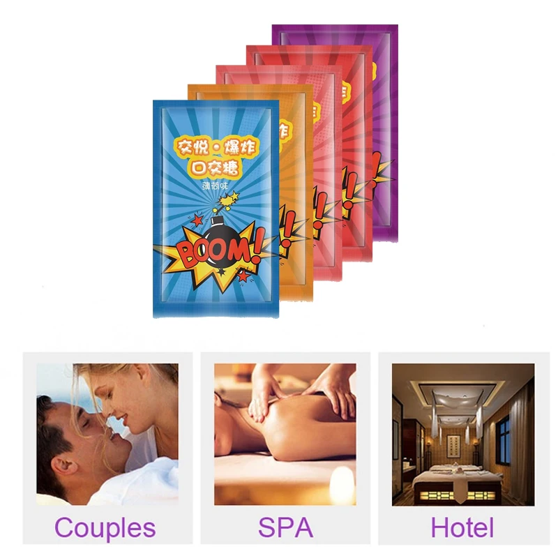 Blowjob Oral Sex Candy 5pcs Explosive Eatable Popping Boom Ice Stimulation Toys For Couples Adult18 Games Shop | Красота и здоровье