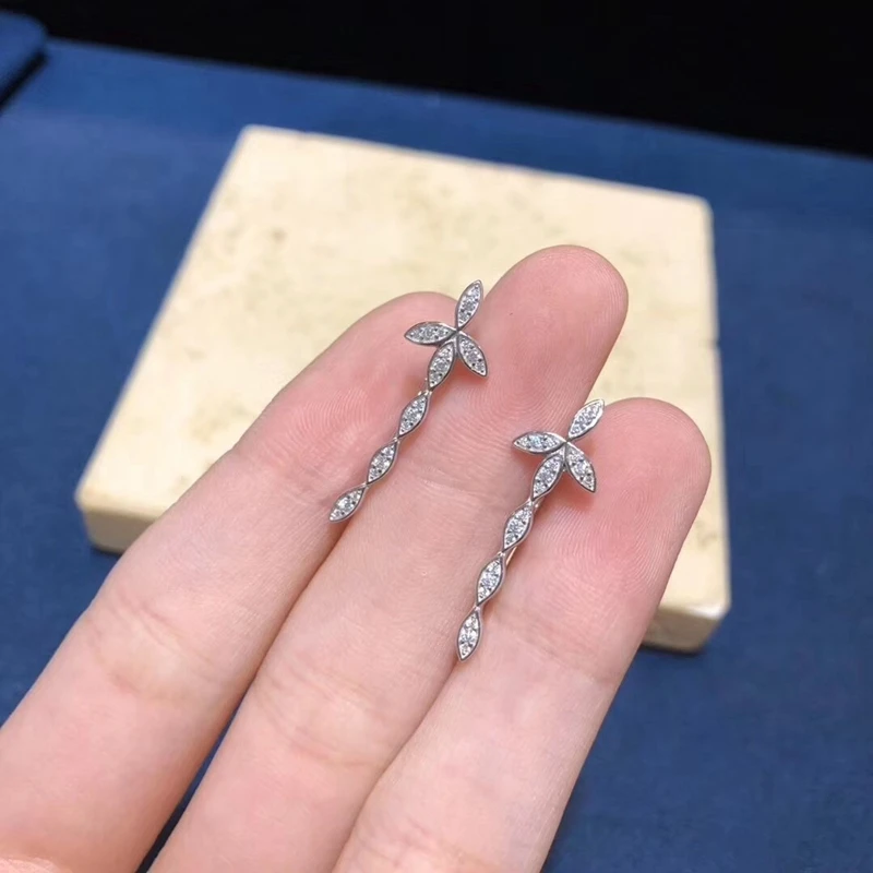 Женские серьги манжеты Megique из стерлингового серебра 925 пробы с цветочными