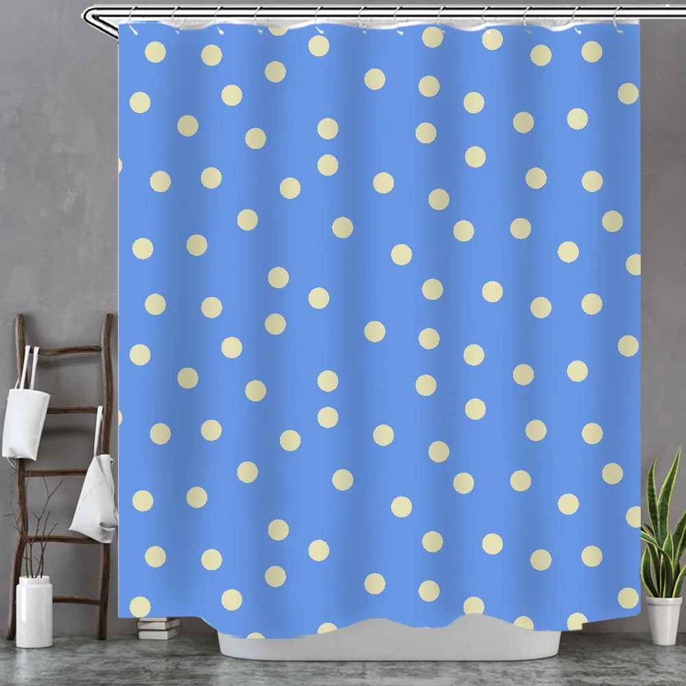 

YOMDID round dot shower curtain waterproof shower curtain high quality shower curtain bathroom curtain gift Navidad