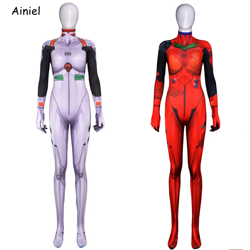 Ainiel неоновый костюм для косплея из ЭВА Аянами Рей женские боди Взрослый Детский