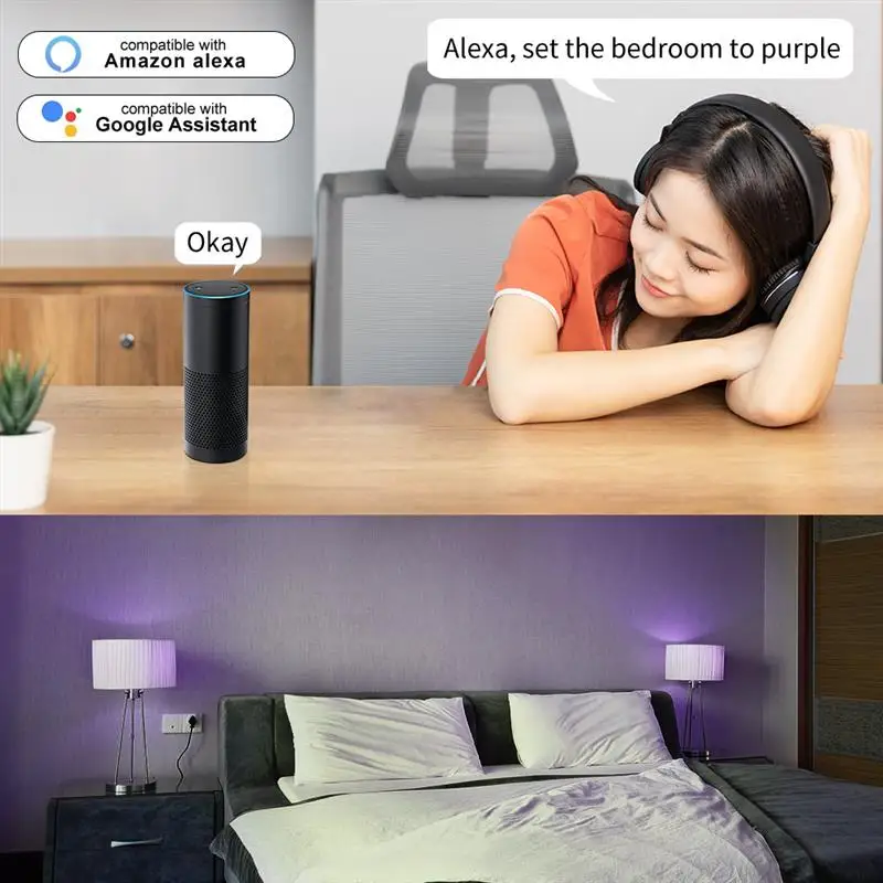 Умная Светодиодная лампа-свеча с Wi-Fi поддержка Amazon/Google Home/IFTTT дистанционное