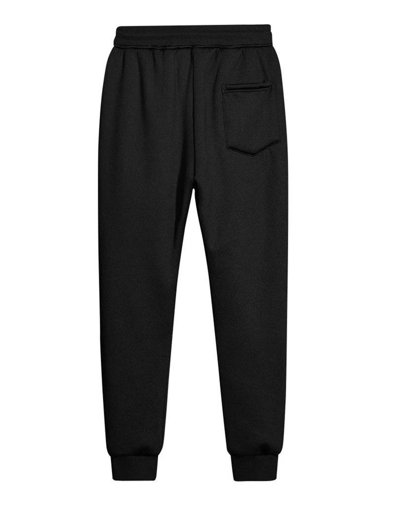 Men's Super Winter Warm Pants Outside Fleece Joggers Thick Loose Sweatpants Streetwear Heavyweight Zipper Long Trousers Men 7XL