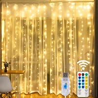 300 led window curtain string light for christmas wedding party home garden bedroom outdoor indoor wall decorations