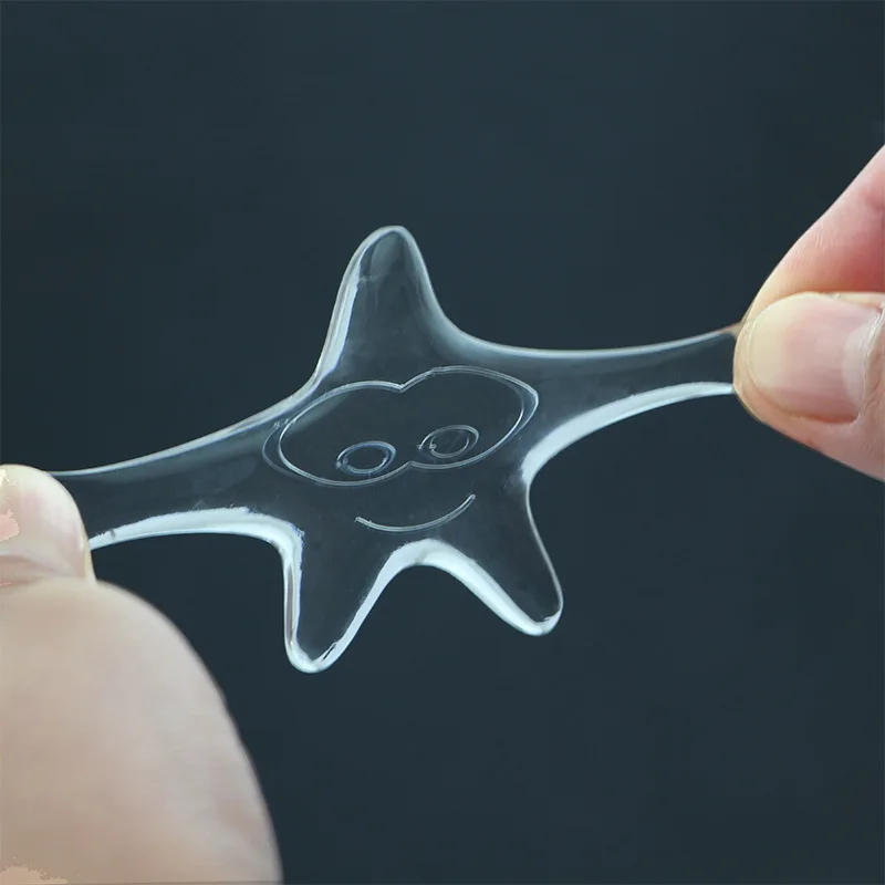 

1Pc Protection Safety Shock Absorber Door Handle Bumpers Security PU Door Stoppers Transparent Wall Starfish Shape Protectors