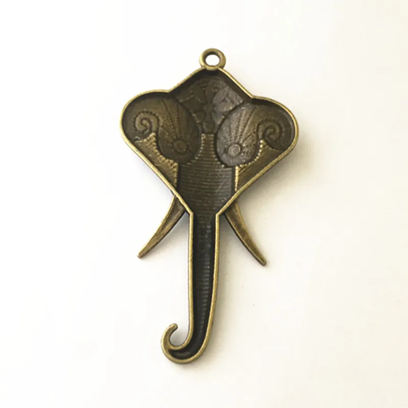 49mmx82mm Antique Bronze Elephant necklace pendant mini accessories connector Charms 2Pcs/Lot | Украшения и аксессуары