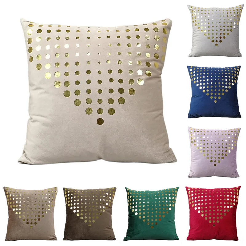 Декоративная наволочка в горошек Fuwatacchi наволочки из бархатной ткани с золотой