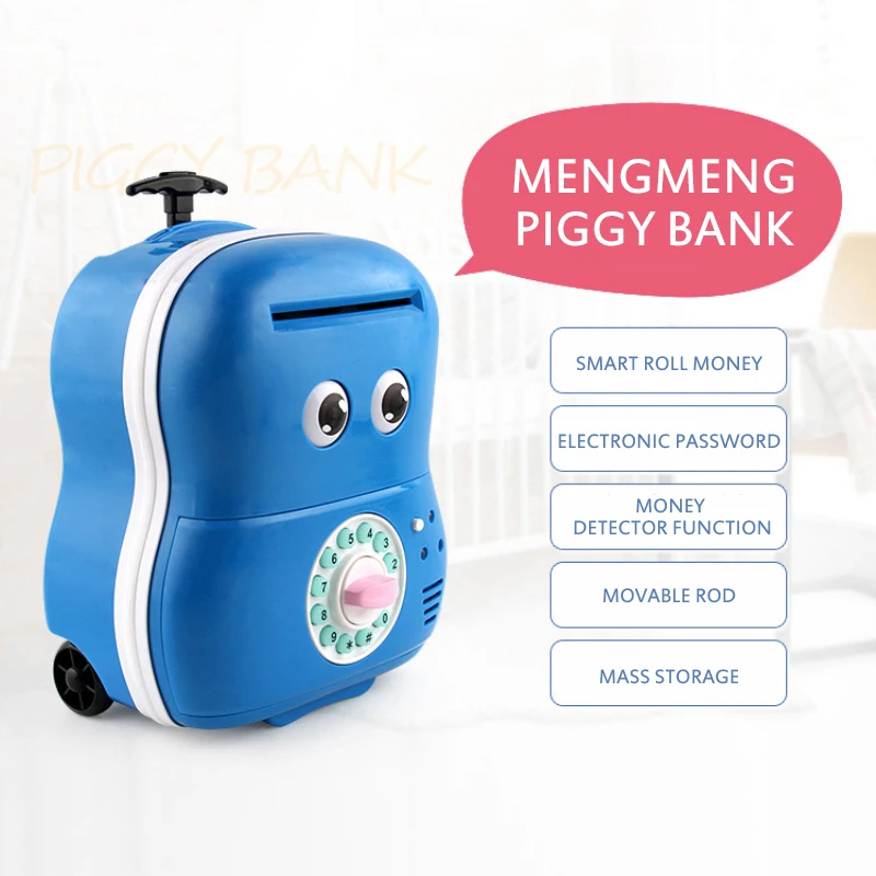 Новый детский мультяшный банкомат с паролем Автоматическая копилка для монет