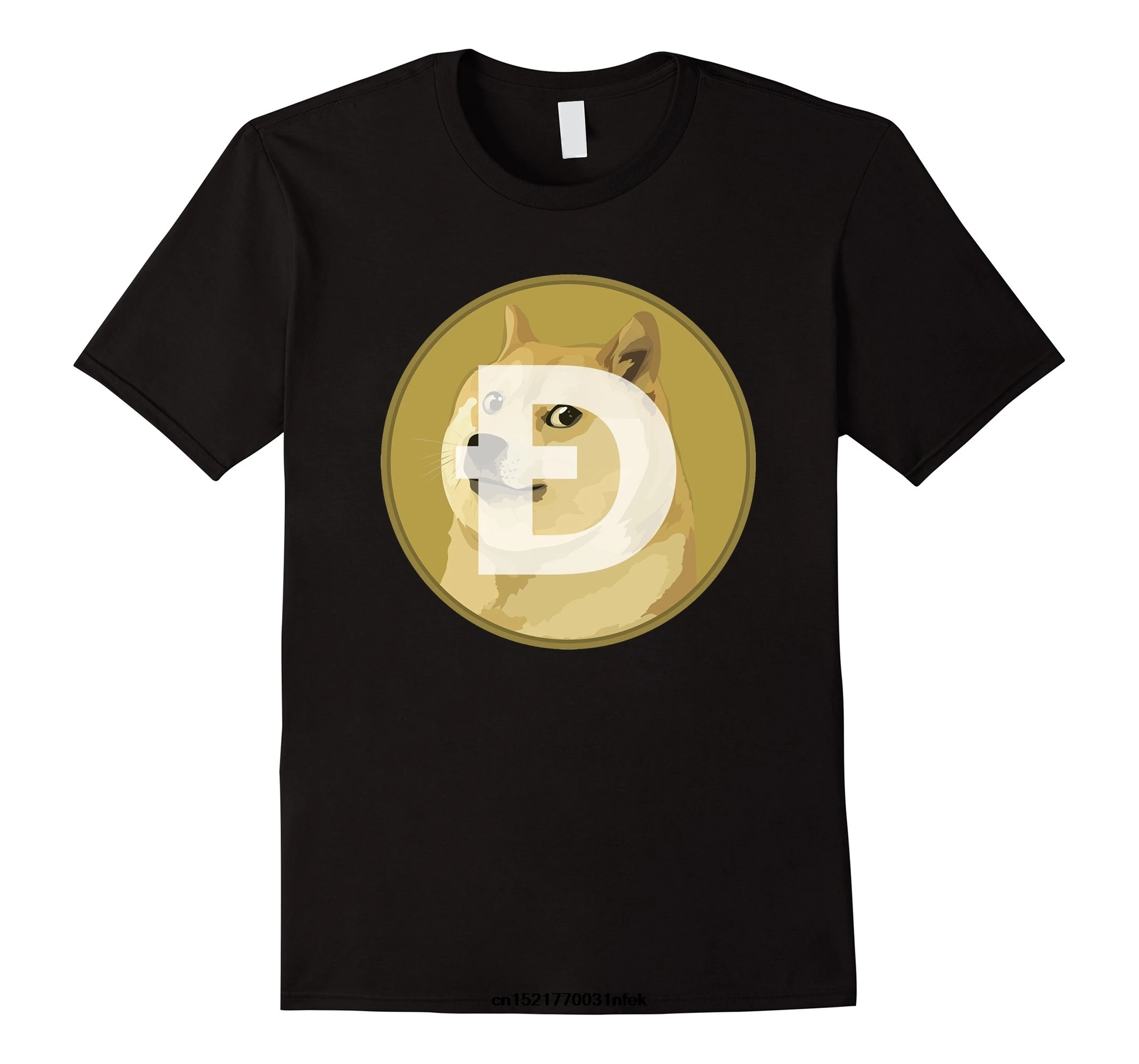 Мужская футболка с логотипом Dogecoin забавная новинка для мужчин|Мужские футболки| |