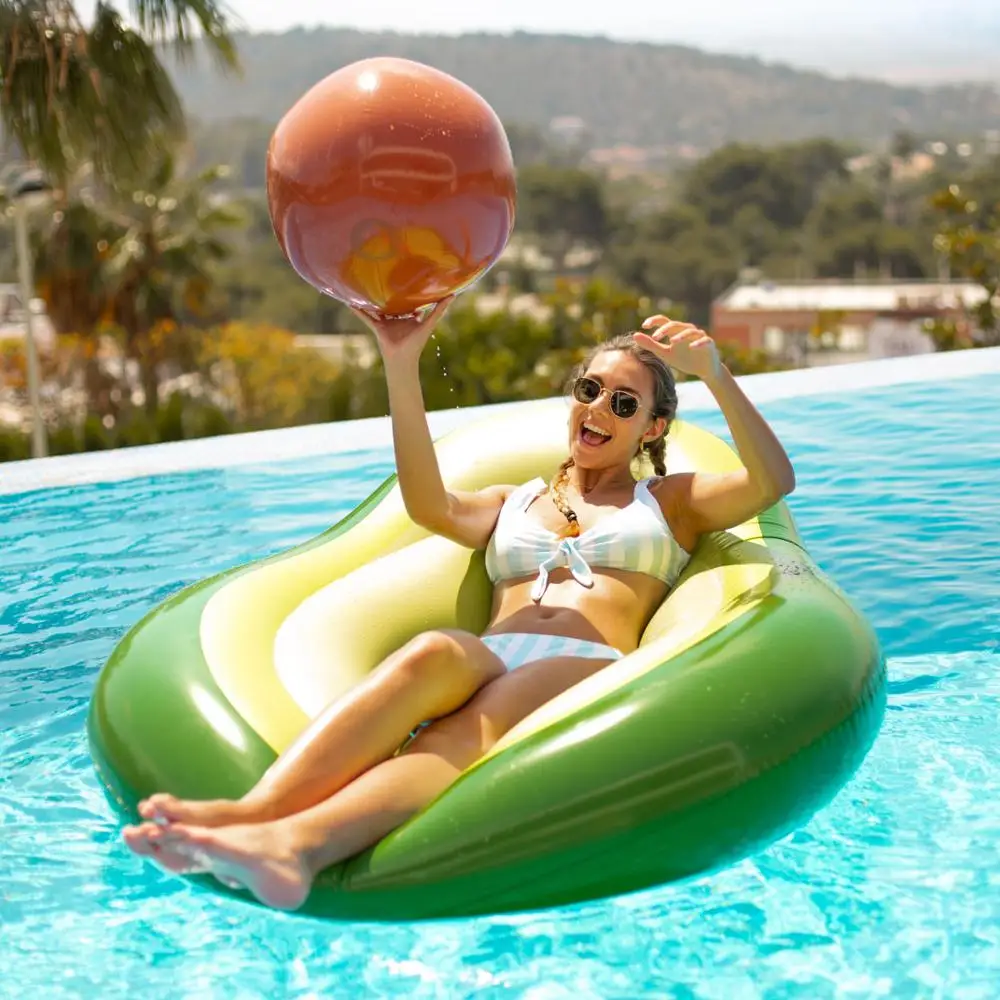 Fruit Avocado Pool Float Beach Mattress Accessories Giant Inflatable Pool Floats for Adults Inflatable Flamingo Pool Party