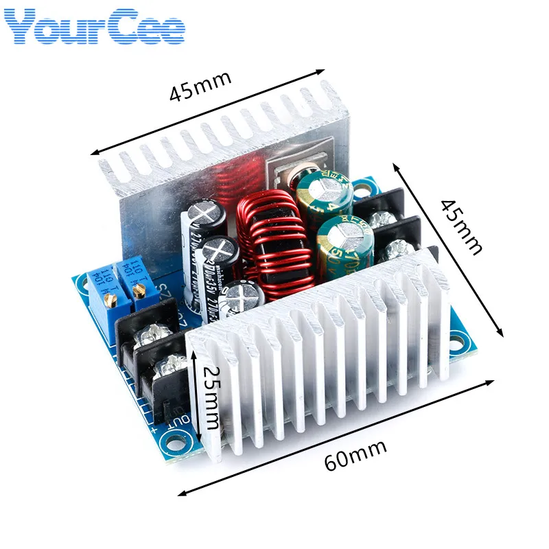 Понижающий модуль преобразователя постоянного тока 300 Вт 20 А DC светодиодный