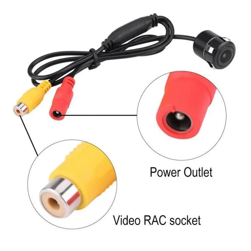 

Car Rear View Camera Led Night Vision Reversing Automatic Parking Monitor Waterproof 170 Degree High-definition Video