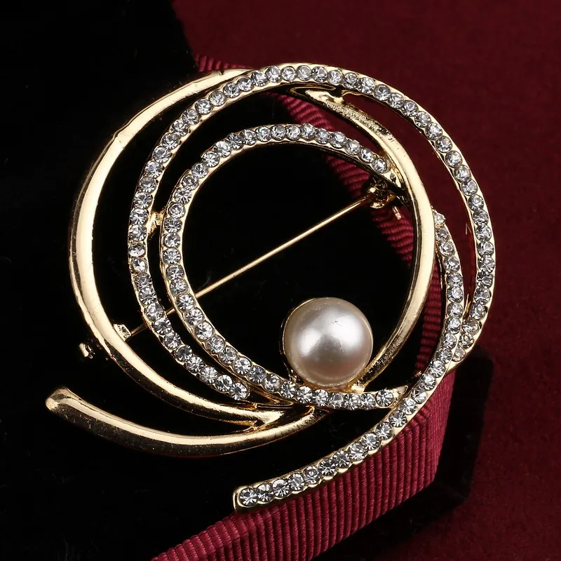 Модная брошь Элегантная Брошь в виде цветка булавка кристалл ювелирное изделие