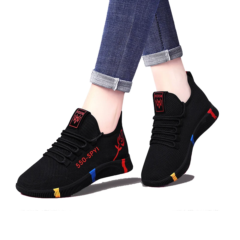 Женские кроссовки для бега с вулканизированной подошвой дышащая Спортивная