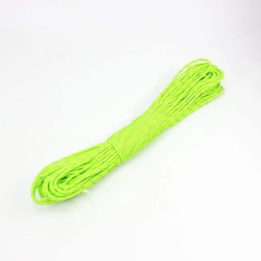 Отражающий свет Paracord 101ft dia.4 мм 7 ядер для скалолазания инструмент выживания в