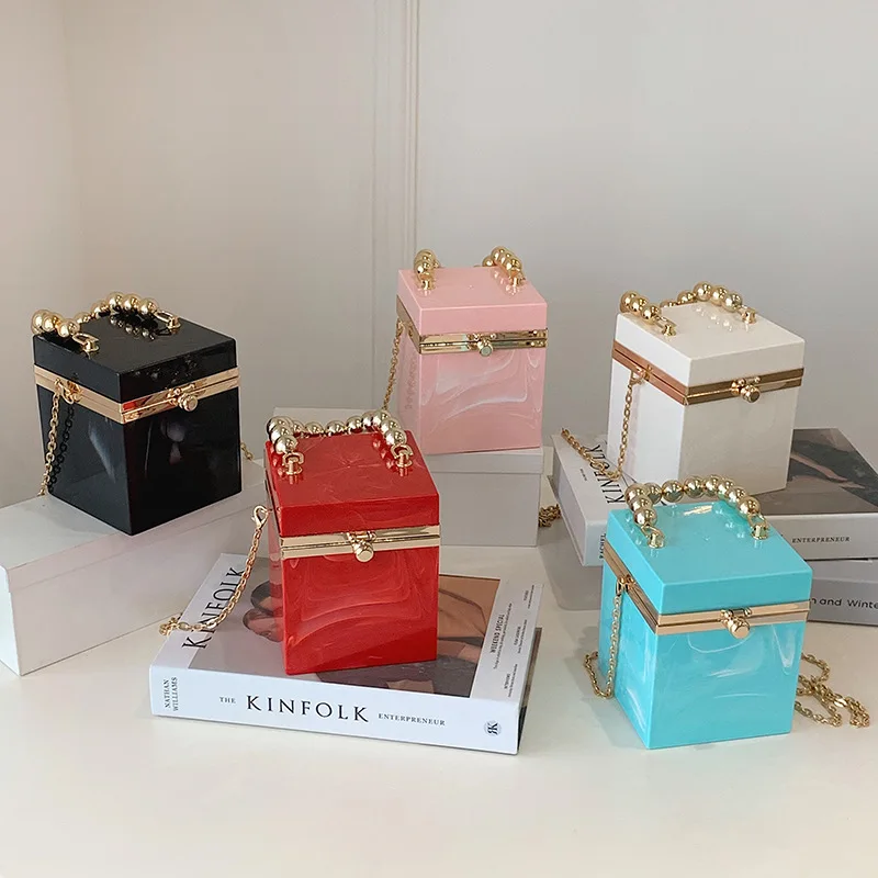 Акриловая Банкетная портативная Желейная сумка с губной помадой