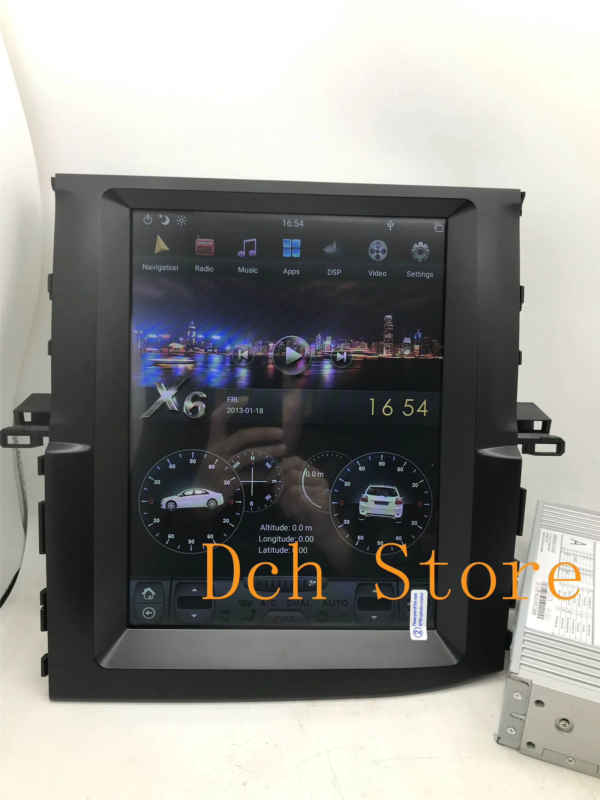 12 1 дюймов Вертикальный стиль Тесла Android 9 0 автомобильный DVD GPS навигатор радио для