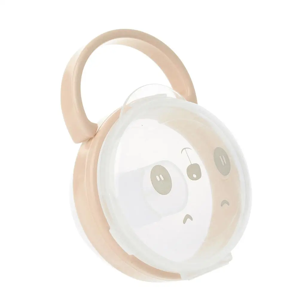 

Baby Pacifier Storage Box Cartoon Panda Pattern Pacifiers Nipple Transparent Dust Boxes Portable