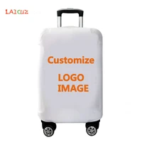 customized photo logo luggage cover suitcase protective covers elastic anti dust case cover travel bag covers 18 32 inch trolley
