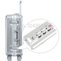 tsa007 luggage suitcase aluminum frame combination lock pull rod travel suitcase high quality snap on lock