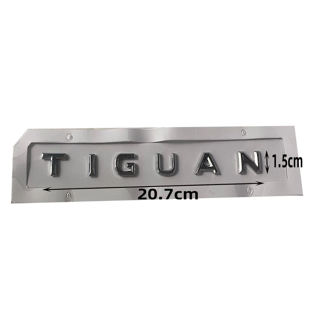 

New Silver Black Chrome Car Stickers 3D ABS Letters Emblem Logo for Volkswagen Tiguan 2012-2020 Car Accessories Car Products