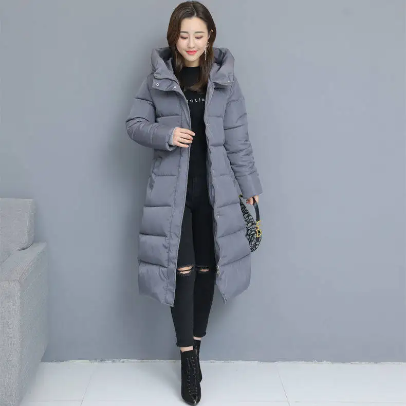 Новое Стильное Трендовое пальто женская зимняя куртка с хлопковой подкладкой