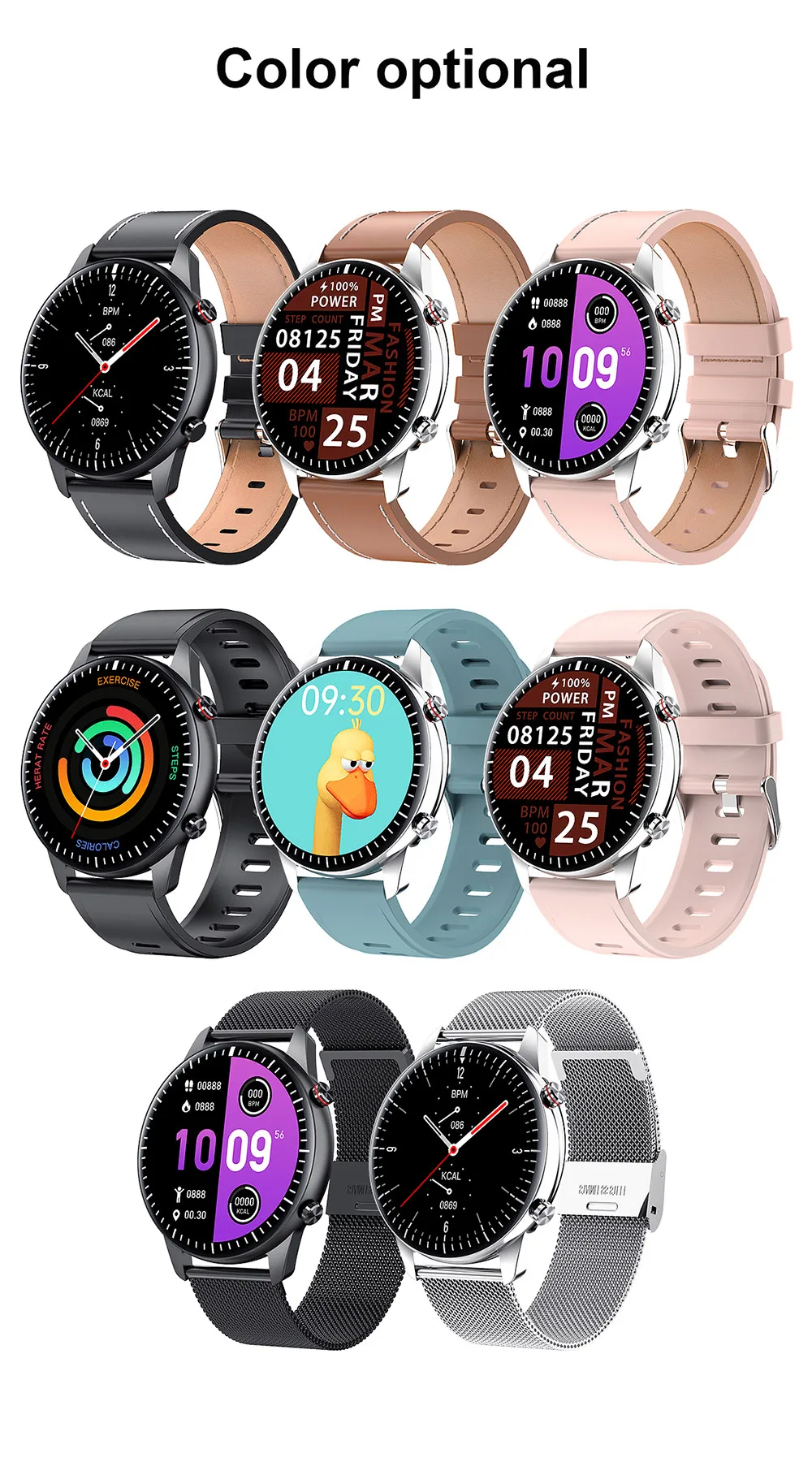 

I15 Smart Watch 1Gb Memory Men Sports Bluetooth Call Heart Rate Wristbands Support MP3 Music Player Connect TWS Earphone Speaker