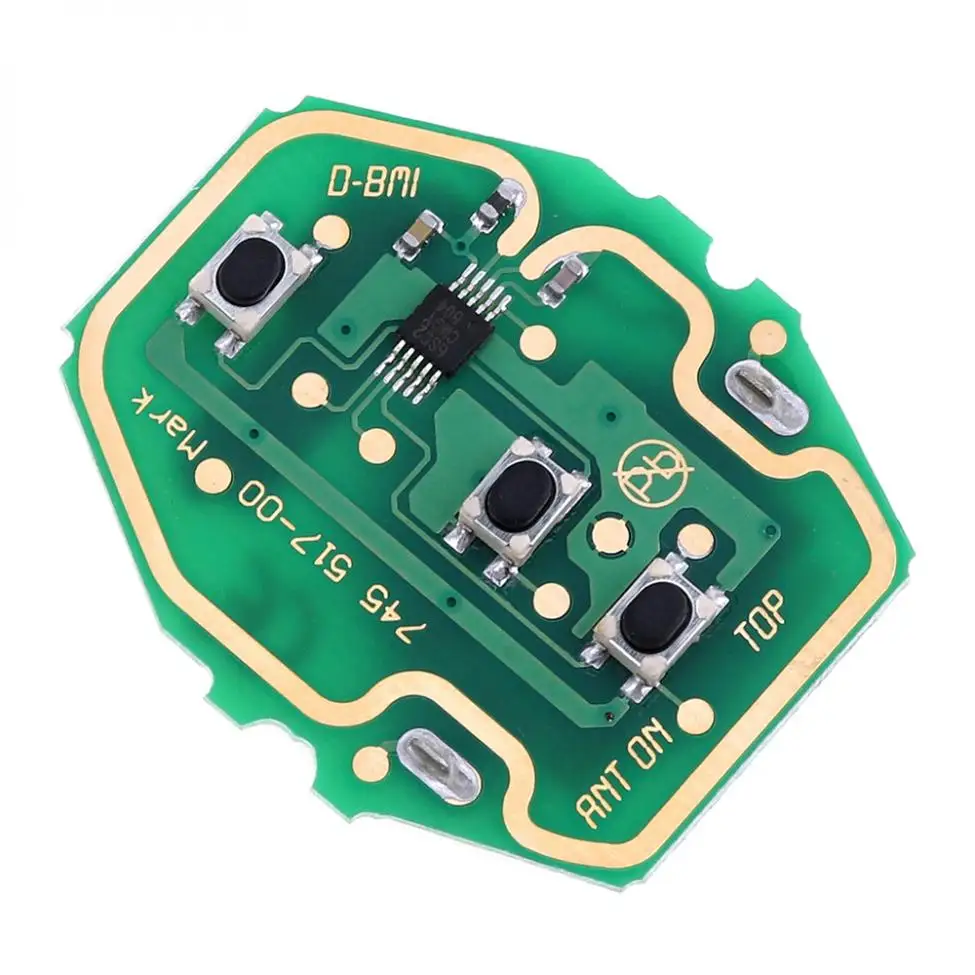 3 кнопки дистанционный Автомобильный ключ с чипом PCF7935 и лезвием HU92 для BMW EWS System X5