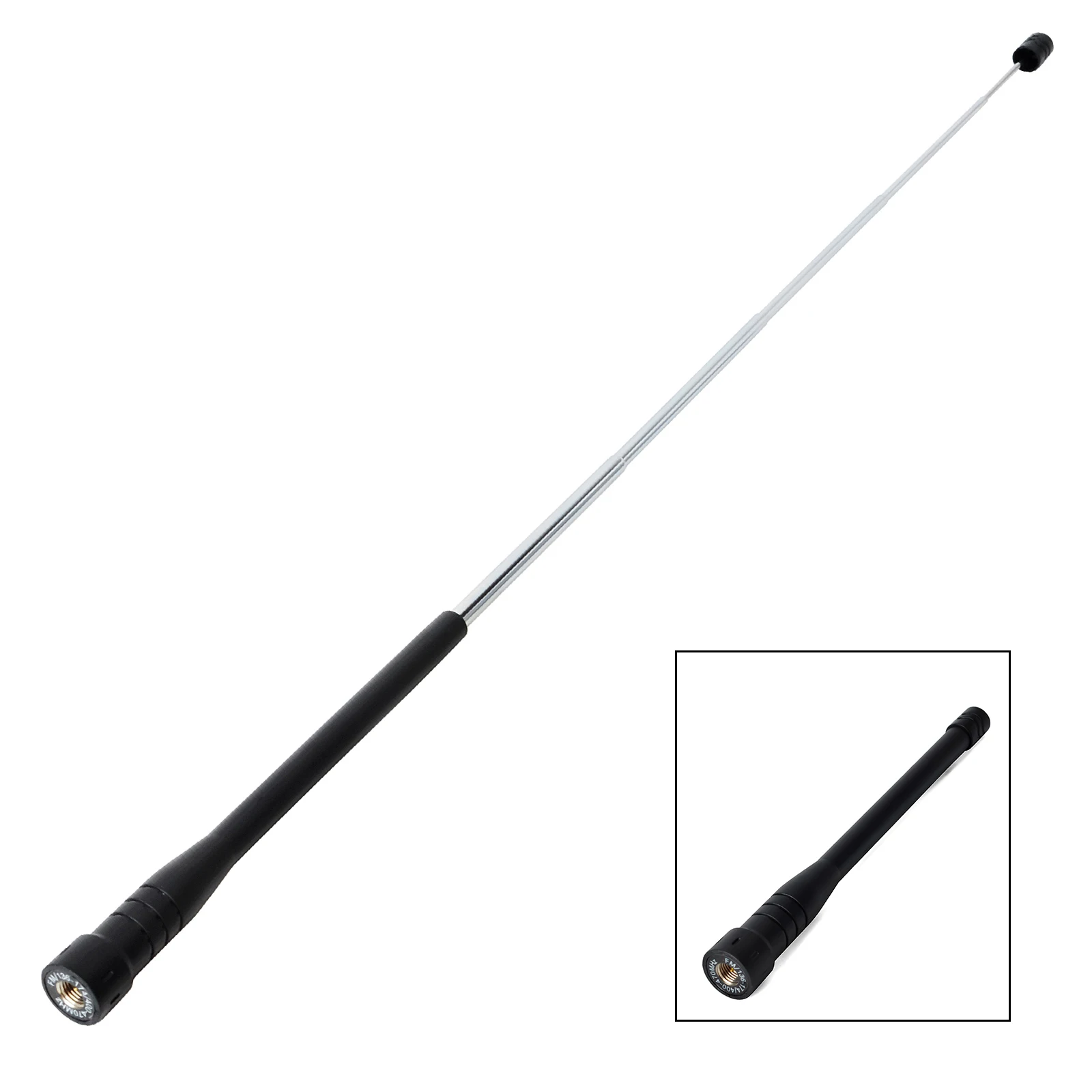 

Антенна HYS VHF UHF 144/430 МГц SMA Male, короткая телескопическая радиоантенна для Yaesu VX-3R VX-6R FT-60R TYT MD-380 MD-280
