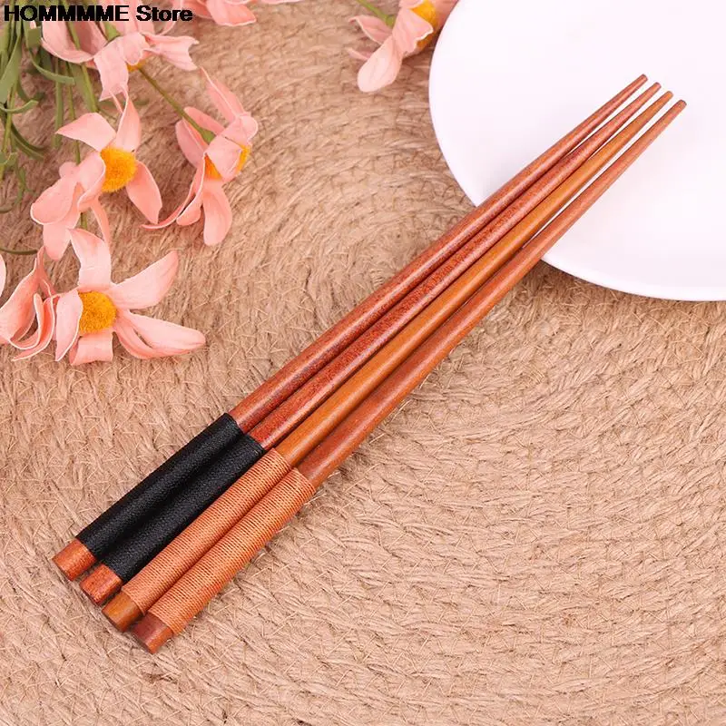 1 пара многоразовые японские натуральные каштановые деревянные палочки для еды