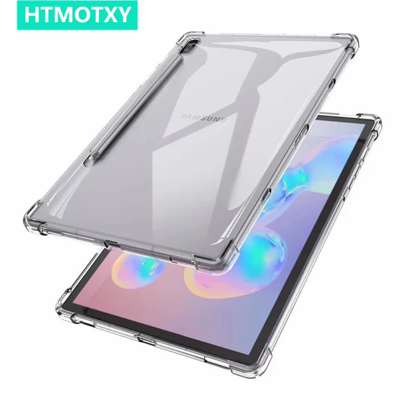 HTMOTXY мягкий прозрачный чехол для Samsung Galaxy Tab A7 A 10 1 2020 2019 S6 Lite S7 Plus SM510T