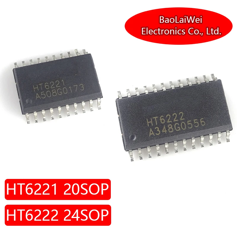

5pcs HT6221 20SOP HT6222 24SOP ic chip Electronic Components Integrated Circuits Multi-Purpose Encoders