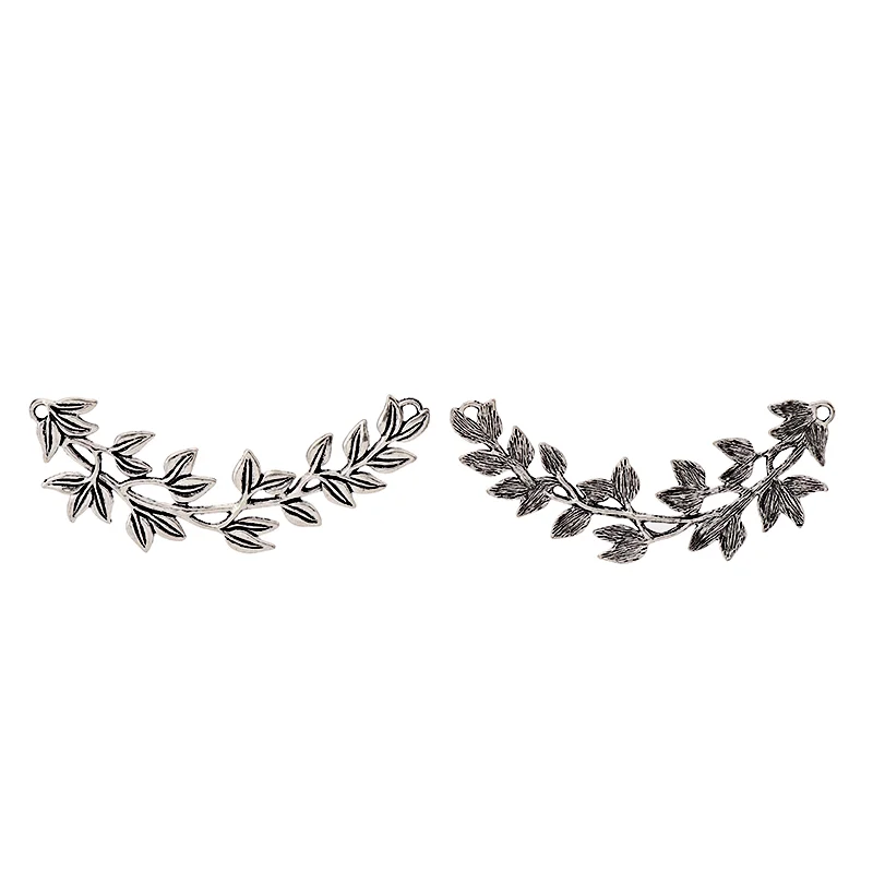 3 шт. большие тибетские серебряные подвески в виде листьев для ожерелья ювелирные