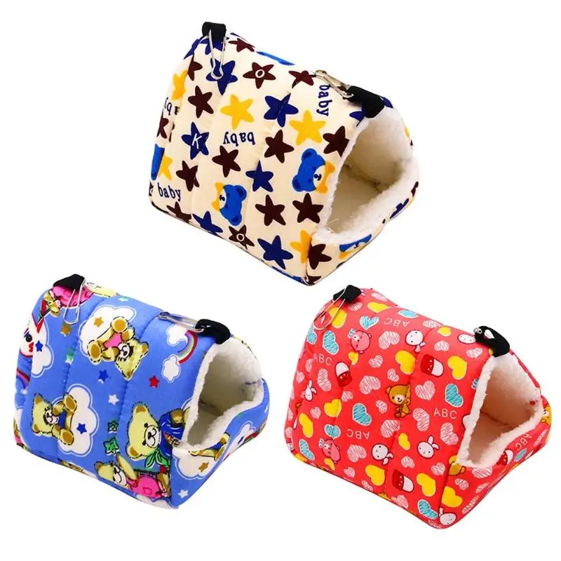 Милое маленькое гнездо для животного плюшевое Птичье пещерное теплая подвесная