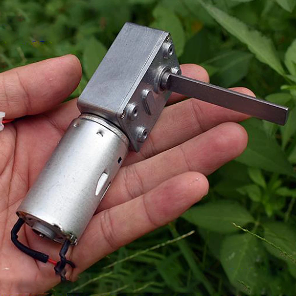 Редуктор червячный, 12-24 В постоянного тока, 10 об./мин., редуктор 395, двигатель постоянного тока, цельнометаллическая шестерня, медленная скорость, бесшумная работа, высокий крутящий момент, самоблокирующиеся электрические инструменты