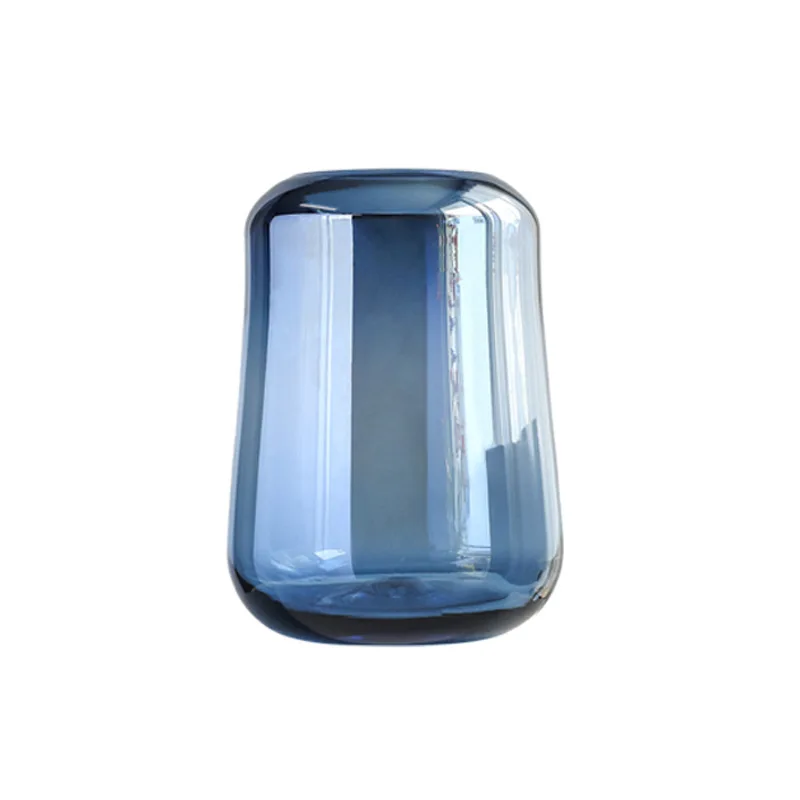 

Modern High-End Electroplating MirrorTransparent Glass Vase Combination Flower Device Hotel Flower Arrangement Board Decoration