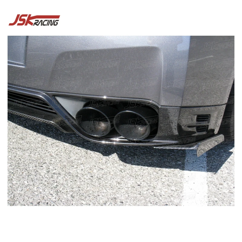 P Style Carbon Fiber Rear Bumper Side Fin For Nissa R35 Gtr 2008-2016 09 10 11 12 13 14 15 | Car Stickers