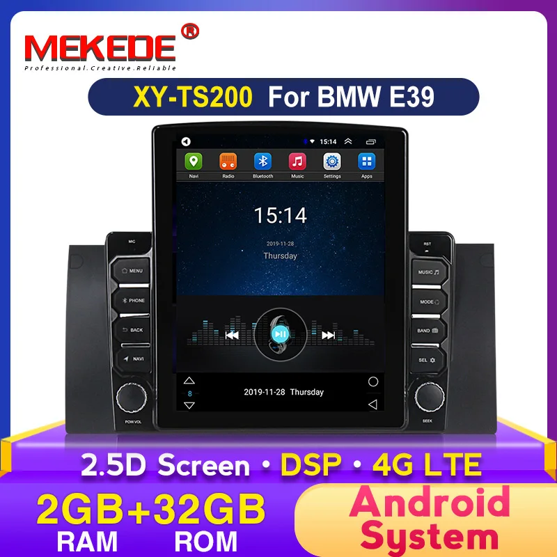 MEKEDE 4G LTE 2G RAM HD 2.5D 9 7 &quotTesla экран для BMW X5 E53 E39 android автомобильный