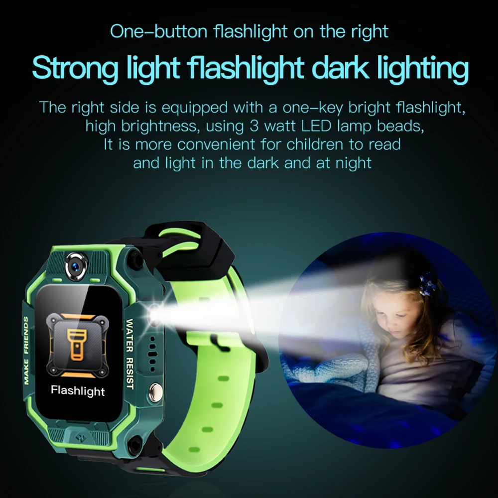 

Smart Watch Dual Camera Kids Touch Waterproof Smart Watch LBS Position Phone Watch Voice Chat Smartwatch for Childre Gift