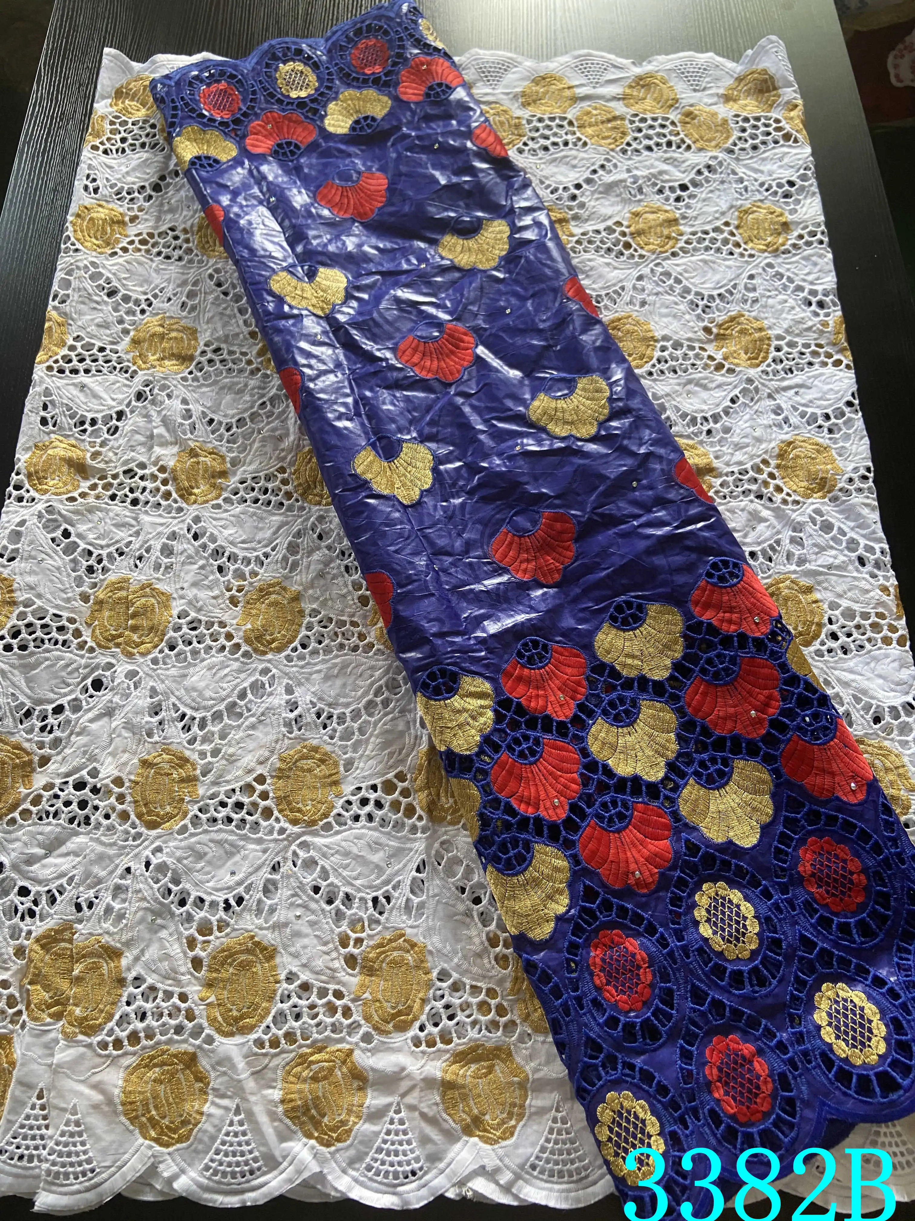 2 5 + ярдов базин богатый Африканский 100% хлопок ткань из Дубая Swiss вуаль кружева в