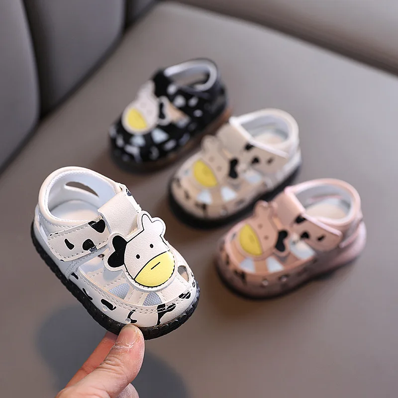 

2022 Summer Soft Baby Sandals Toddler Cute First Walkers Cut-out Beach Shoes Soft Bottom Toddler Walking Shoes SYJ062