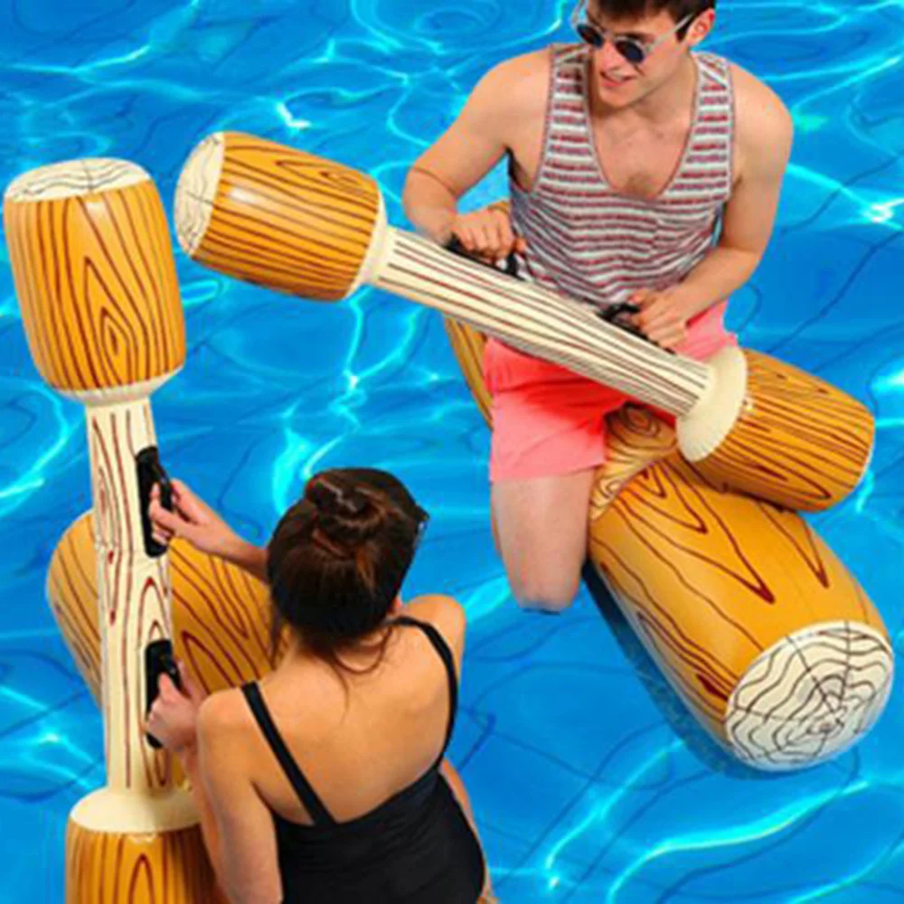 

4pcs Children's Inflatable Water Wooden Stick Shape Water Outdoor Swimming Tool for Adult Child Beach Pool